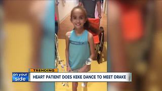 Heart patient does KeKe dance to meet Drake