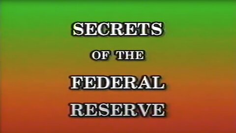 Eustace Mullins | Secrets Of The Federal Reserve