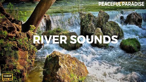 Peaceful River Water Sounds and Beautiful Relaxing Piano Music • Relax, Sleep, Meditate, Study