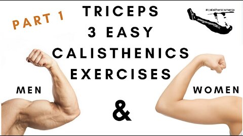 Triceps with Calisthenics/Body Weight: 3 Easy exercises - Part 1