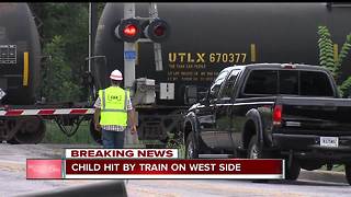 Child struck by train on Indy’s west side, listed in critical condition