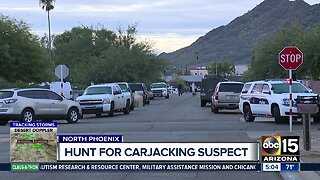 Suspect on the loose after carjacking Amazon truck in Phoenix