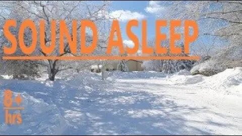 Sounds of Snowy Day & Night City Ambience for Relaxing Sleep Focus Work DeStress Meditation