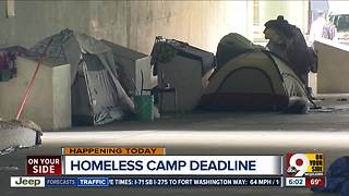 Tent city residents to be evicted this morning