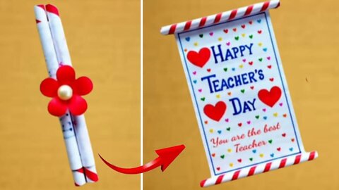 DIY -Teacher's day pop - up card making ideas / Teacher's day card / Easy & Beautiful greething card