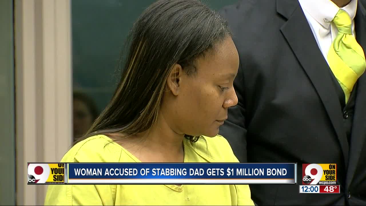 Woman accused of killing her father appears in court