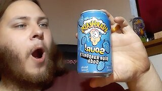 Warheads blueraspberry soda taste test