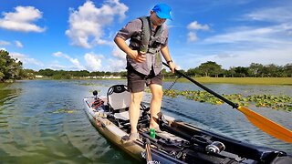 First IMPRESSIONS Elite Pro Angler 13 Vanhunks BUDGET KAYAK water demo