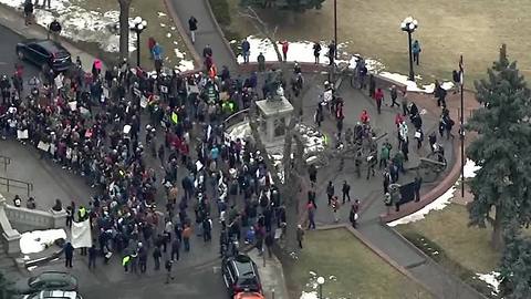 Protests in Denver on Inauguration Day