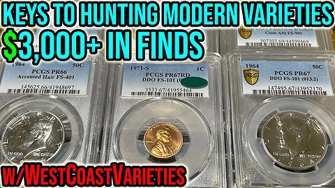 Turning Pennies To Thousands: Finding Rare Variety Coins In Change & Proof Sets w/WestCoastVarieties