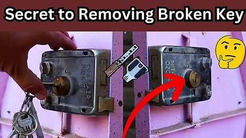 How to remove broken key from lock - DIY snapped key hacks | Invention ideas Ep:18