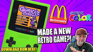 McDonalds Just Released A NEW RETRO Game Boy Color Game! Grimace's Birthday! COMPLETE Playthrough!