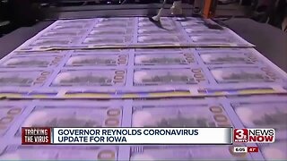Iowa Gov. Reynolds Gives Unemployment/Coronavirus Update