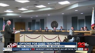 KHSD teachers can teach from school or home
