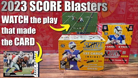 I FOUND THE PLAYS | 2023 Score Football Blaster Boxes - More FUN than Ripping HOBBY!