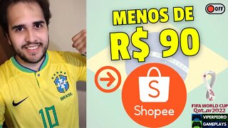 CAMISA da SELEÇÃO BRASILEIRA na SHOPEE por menos de R$90! COPA DO MUNDO 2022 | Tailandesa 1:1