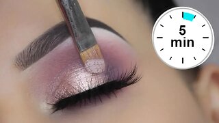 EASY 5 MINUTE Spring Eye Makeup Tutorial | $6 Dollar Palette!!