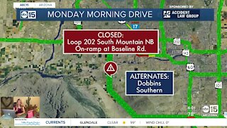 Deadly crash blocks Baseline on-ramp along Loop 202 South Mountain