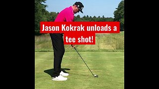 Jason Kokrak unloads a tee shot for LIV Golf! #jasonkokrak #liv #golf