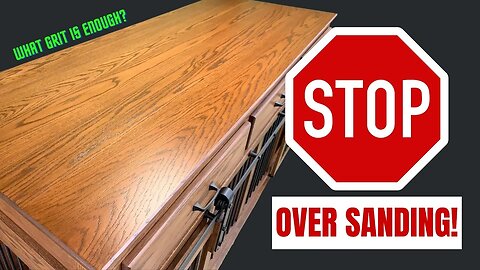 STOP OVER-SANDING Your Stained Woodworking Projects