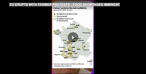 EU ERUPTS WITH FARMER PROTESTS - FOOD SHORTAGES IMMINENT