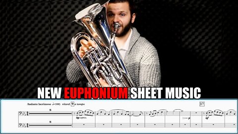 NEW EUPHONIUM SOLO opt. DUET "Broken Pieces" by Iain Mundy & Matonizz. Sheet Music Play Along!