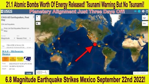 6.8 Magnitude Earthquake Strikes Mexico September 22nd 2022!