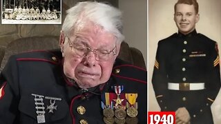 Heartbreaking A 100 year old veteran breaks down into tears because of the state of our nation