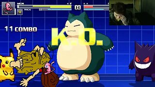 Pokemon Characters (Pikachu, Gengar, Snorlax, And Mew) VS Captain Caveman In An Epic Battle In MUGEN