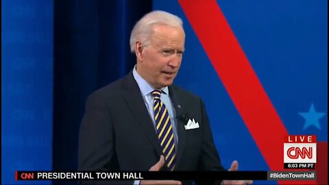 Joe Biden Tells Americans During CNN Town Hall That There Was No COVID Vaccine Before He Took Office