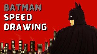 DESENHANDO O BATMAN | SPEED DRAWING
