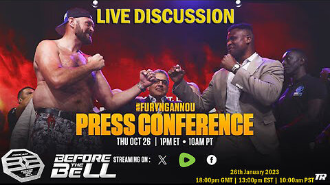 Tyson Fury vs Francis Ngannou: Final Press Conference | LIVE COMMENTARY