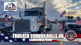 Trucker Convoy Rolls On | Cambridge, Ohio