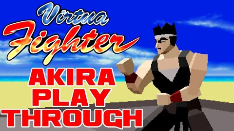 Virtua Fighter - Akira Playthrough - Sega Genesis 32X 😎Benjamillion