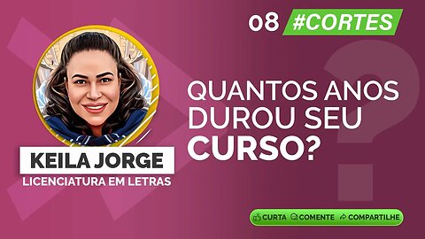 008 Quantos anos durou seu curso? #carreiras #dicasdecarreira #ensinomédio #ingles #português