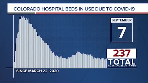 GRAPH: COVID-19 hospital beds in use as of Sept. 7, 2020