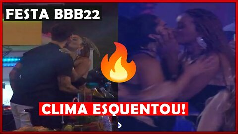 BBB22 BEIJO TRIPLO FORMAÇÃO DE CASAIS E VOTAÇÃO AGITAM A PRIMEIRA FESTA ;NATALIA DEODATO E RODRIGO