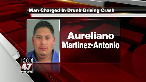 Jackson man charged in drunk driving crash