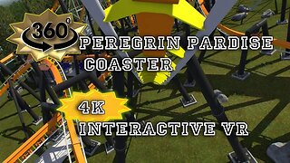 Peregrin, virtual 3D Roller Coaster in 360° Degree interactive Technology [VR] [360°] [NoLimits2]