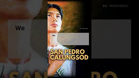 MINUTE PRAYER. San Pedro Calungsod: A Saint for Modern Times #shortsprayer #philippines