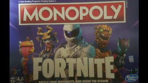 Monopoly Fortnite (Purple Box) Board Game (2018, Hasbro) -- What's Inside