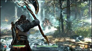 Forest Ancient Boss Fight Gameplay | PS5, PS4 | God of War (2018) 4K Clips