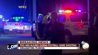 Two men injured during football game shooting