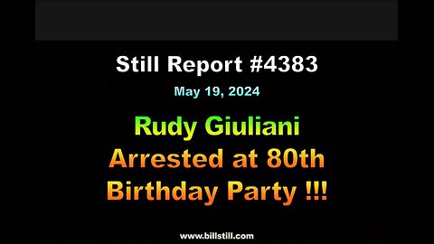 Rudy Giuliani Arrested at 80th Birthday Party, 4383
