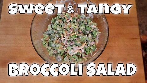 Sweet & Tangy Keto Broccoli Bacon Cheddar Salad - Low Carb