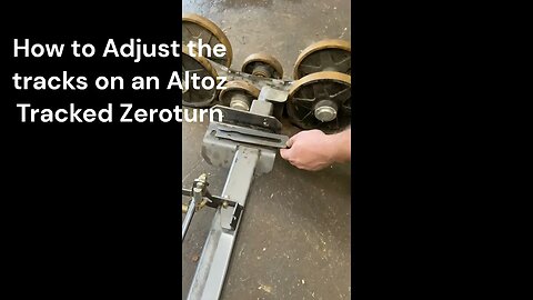 How to adjust tracks on an Altoz Tracked Zeroturn