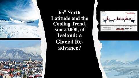 65 degrees North Latitude and the Cooling Trend since 2000 of Iceland - a Glacial Re-advance?
