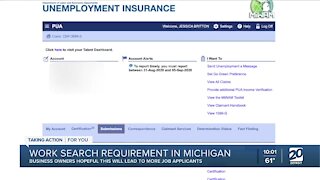 Business owners hopeful work search requirement leads to more job applicants