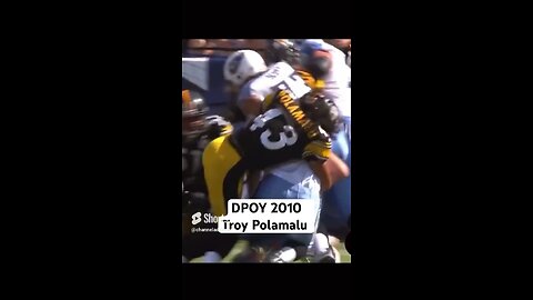 DPOY 2010 Troy Polamalu #shorts #nfl #nflfootball #sports #footballshorts #pittsburghsteelers