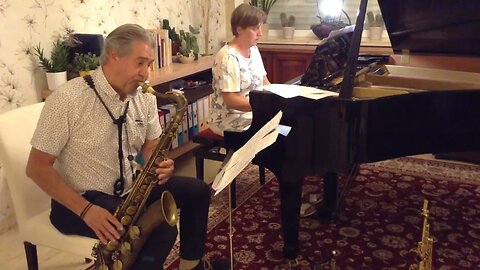 Jealous guy by John Lnnon on tenor saxophone & piano